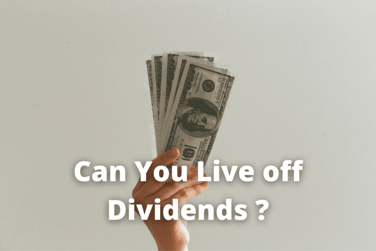 can you live off dividends